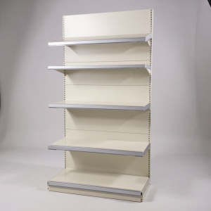 Добавъчен крайстенен стелаж за магазин Super Strong БЯЛ 225см