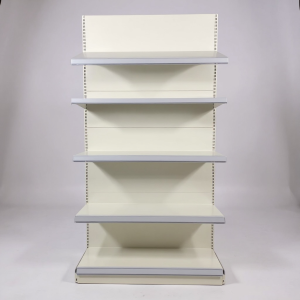 Начален крайстенен стелаж за магазин Super Strong БЯЛ 225см