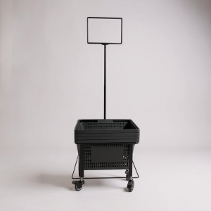 Super Strong Metal Shopping Cart Stand cu roți